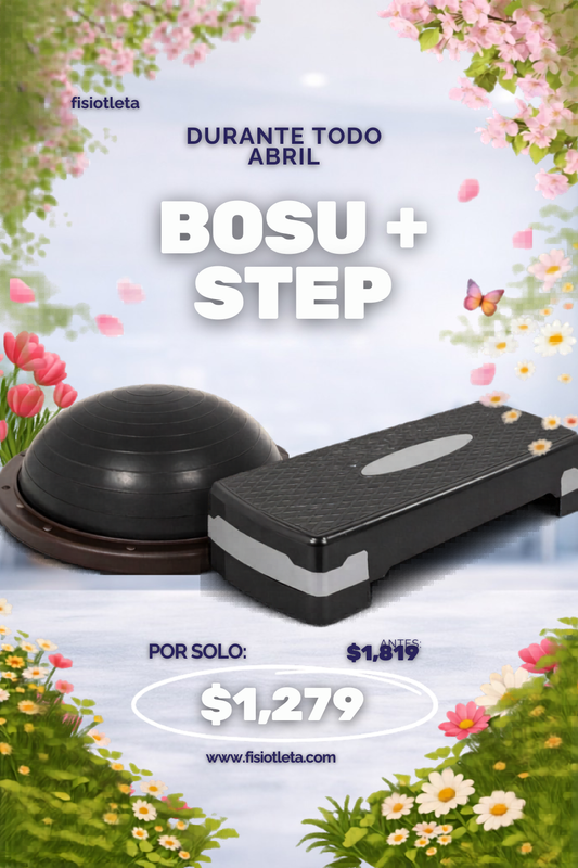 El Combo Perfecto para Rehabilitación y Entrenamiento Bosu + Step