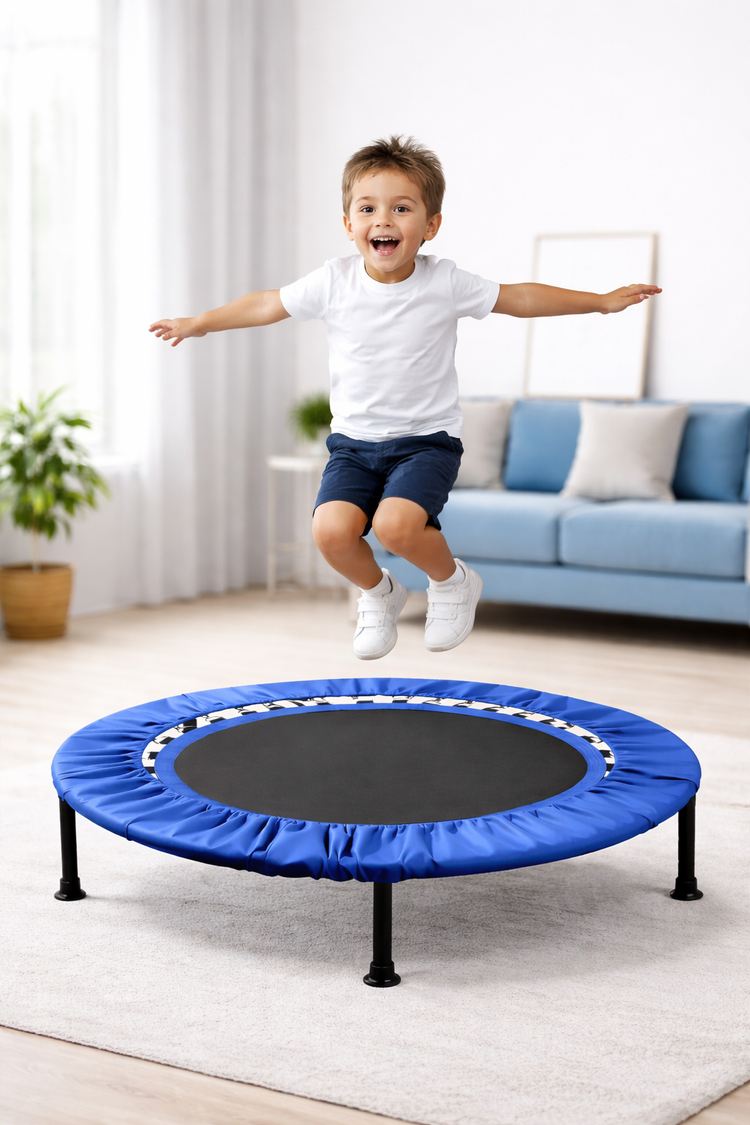 Trampolín Fitness para Ejercicio Jumping Brincolín de Aeróbicos para Cardio y Entrenamiento en Casa