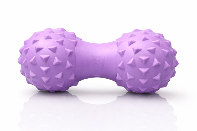 Pelota de Masaje Doble tipo Cacahuate para Liberación Miofascial Balón para Fascia, Fisioterapia, Espalda, Cuello y Recuperación Muscular