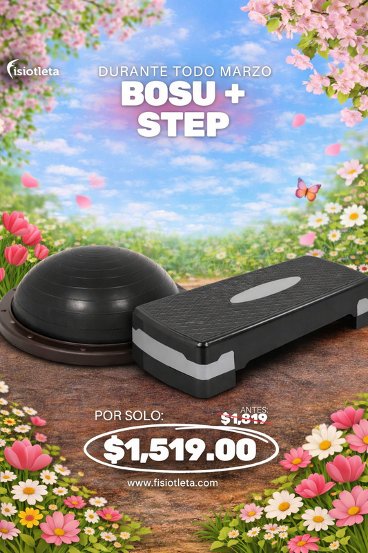 El Combo Perfecto para Rehabilitación y Entrenamiento Bosu + Step