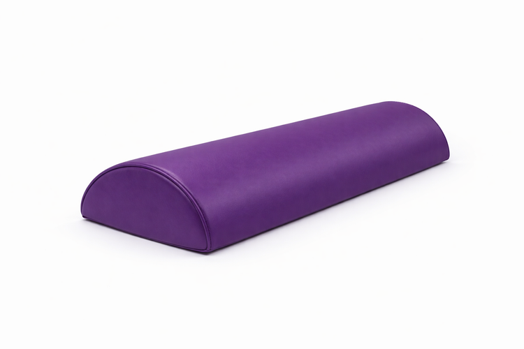 Medio Cilindro de Rehabilitación Fisiotleta 60 cm – Soporte Terapéutico para Fisioterapia Cojín de Apoyo de Cabeza y Piernas