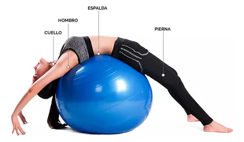 Pelota de Yoga y Pilates 85 cm Entrenamiento y Rehabilitación para Personas Altas
