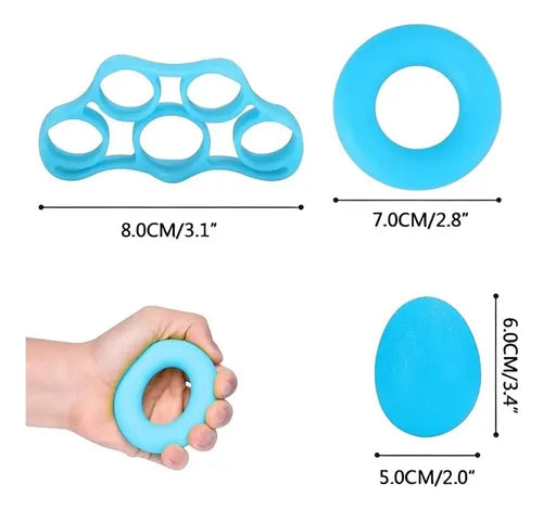 Kit 12 Piezas Bandas Elásticas de Resistencia para Fortalecer Dedos y Manos