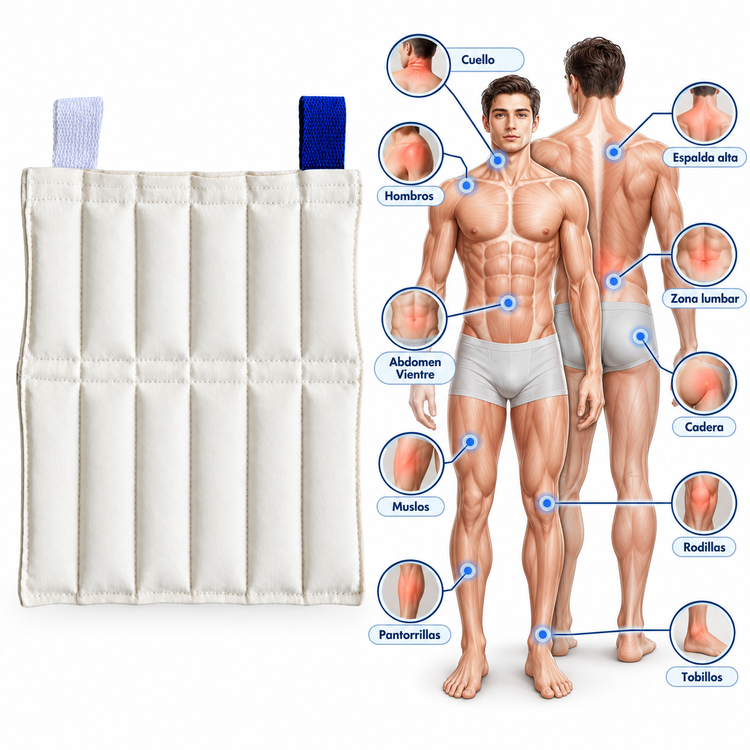 Compresa de Bentonita Húmeda y Caliente Estándar 25 cm x 30 cm Para Compresero