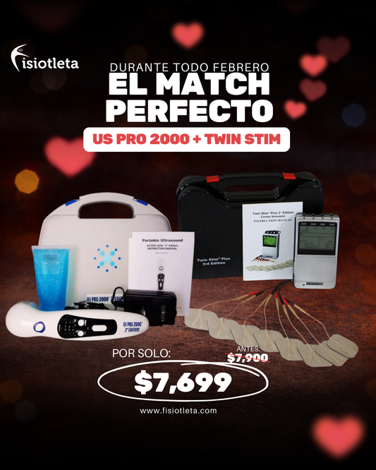 US Pro 2000 2nd Edition + Twin Stim Plus 3ra Edición Terapia Profesional de Ultrasonido y Electroestimulación
