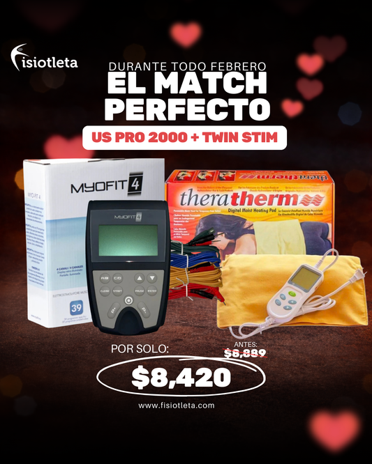 Combo Myofit 4 + Compresa Eléctrica Terapia de Recuperación Muscular y Alivio del Dolor