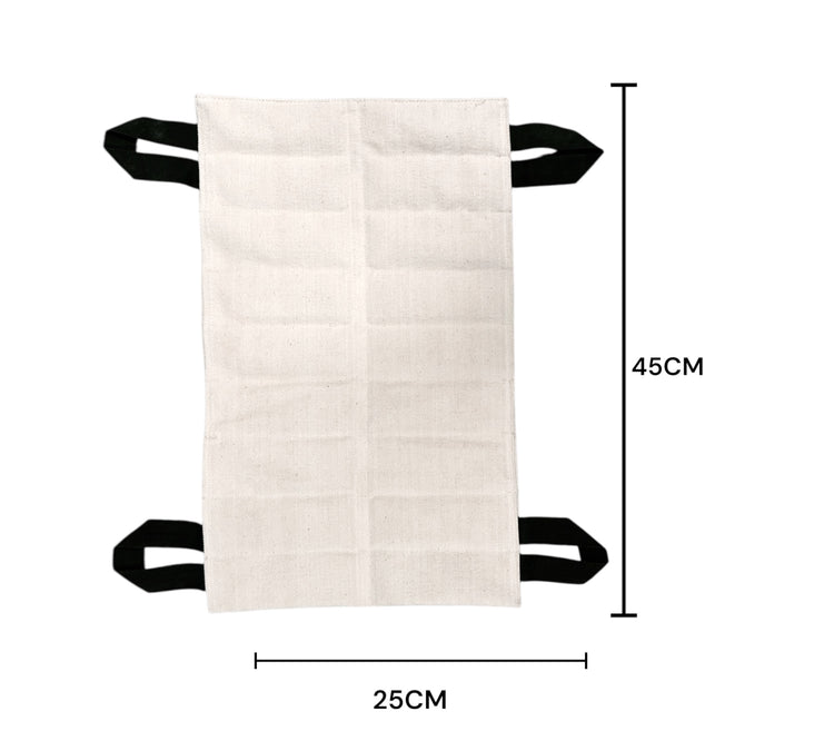 Compresa Húmedo Caliente Lumbar 25 cm x 45 cm de Bentonita para Compresero