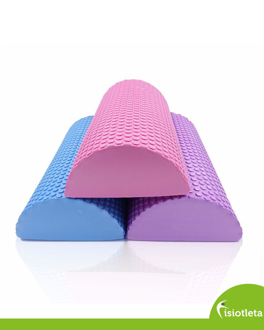 Kit de Propiocepción Fisiotleta Disco de Balance + Pelota 75 cm + Medio Cilindro tipo tronco de propiocepción