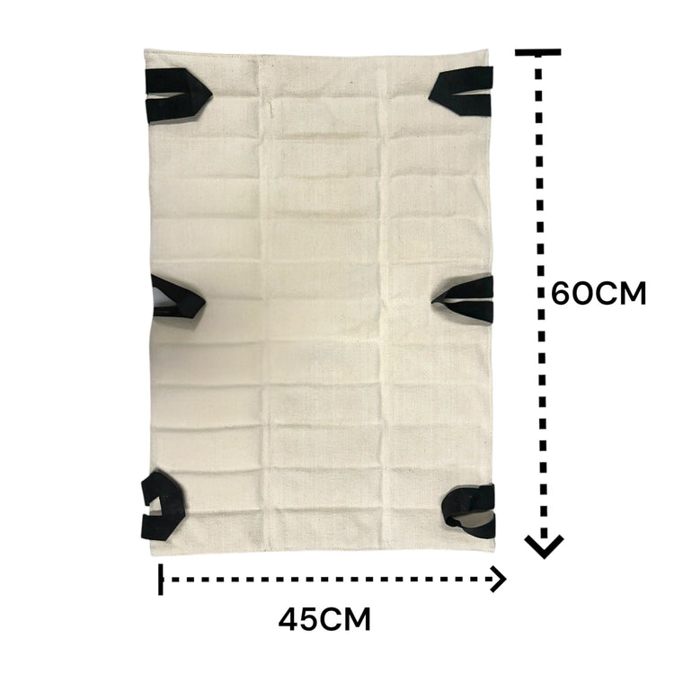Compresa Húmedo Caliente de Bentonita 45 cm x 60 cm para Compresero