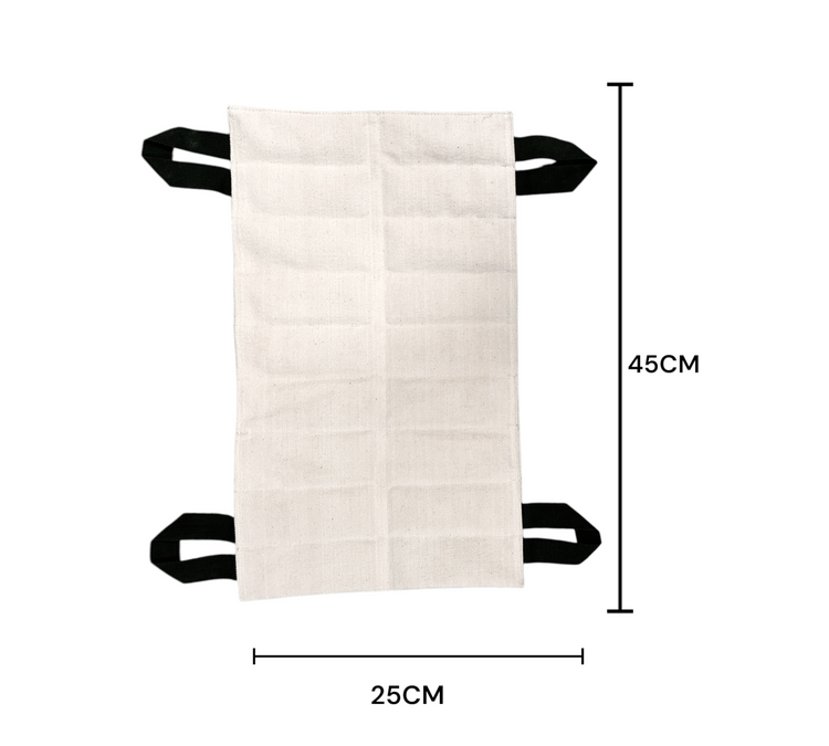 Compresa Húmedo Caliente Lumbar 25 cm x 45 cm de Bentonita para Compresero