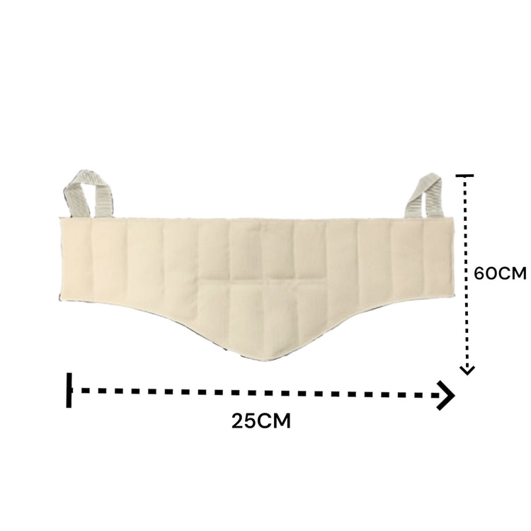 Compresa Húmedo-Caliente Cervical 25cm x 60cm de Bentonita para Compresero