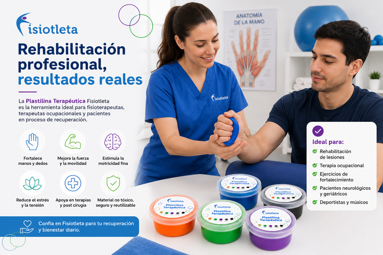 Plastilina Terapéutica para Rehabilitación de Manos y Dedos | Fortalecimiento y Ejercicio Sensorial