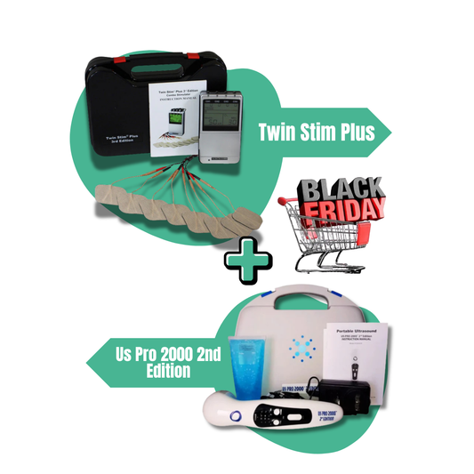 US Pro 2000 2nd Edition + Twin Stim Plus 3ra Edición Terapia Profesional de Ultrasonido y Electroestimulación