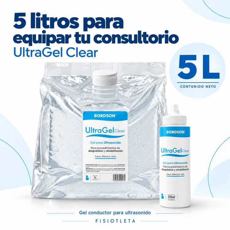 Gel Conductor para Ultrasonido UltraGel Clear 5 L | Fisioterapia