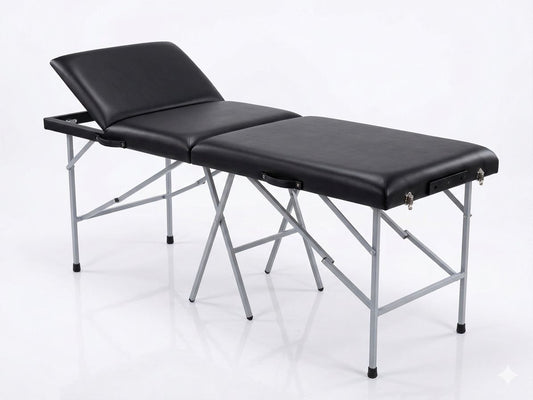 Cama para Fisioterapia Portátil Plegable con Estructura Metálica Camilla para terapia a domicilio