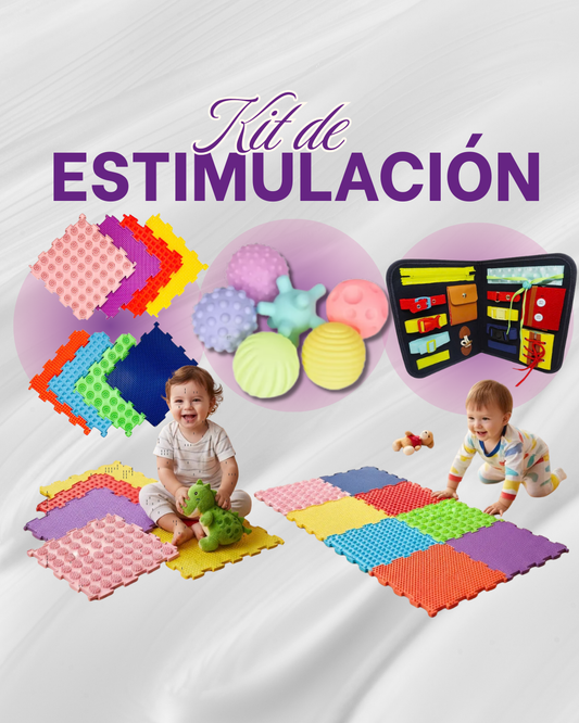 Kit Sensorial Tapete Sensorial + Pelotas Sensoriales + Portafolio Sensorial Combo Sensorial Montessori
