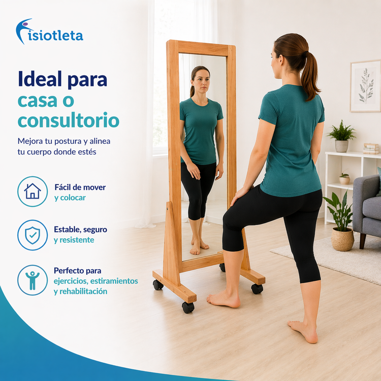 Espejo de Postura de Cuerpo Completo para Rehabilitación y Corrección Postural | Fisiotleta