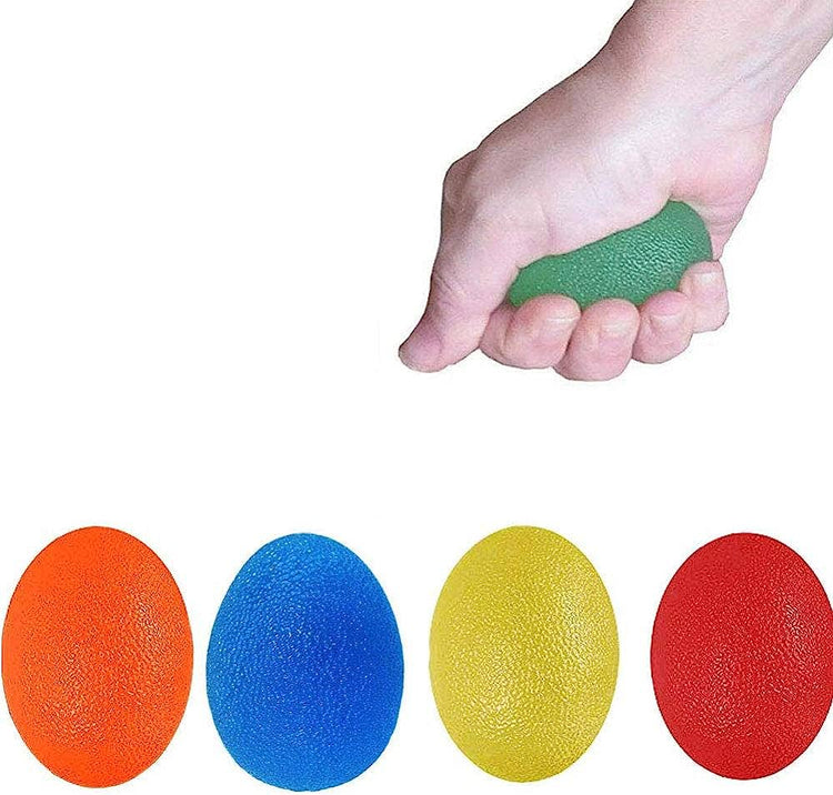 Set 5 Huevos Ejercitador Mano Antebrazo Colores Diferentes Resistencias
