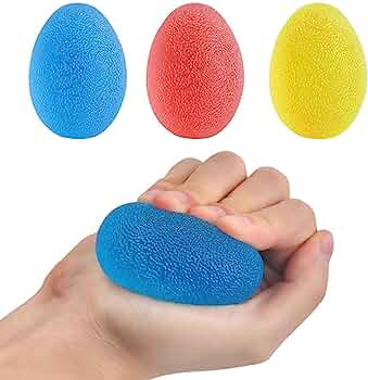 Set 5  Huevos Ejercitador Mano Antebrazo Colores Diferentes Resistencias