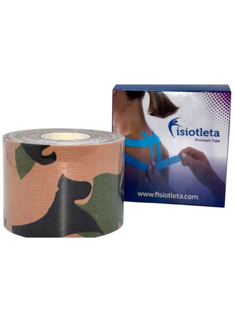 Cinta Kinesiológica Camuflaje 5 cm x 5 m – Soporte Deportivo y Rehabilitación