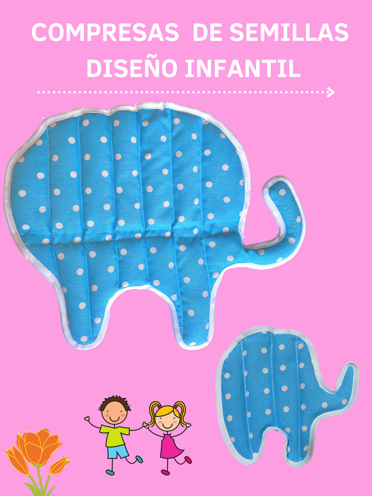 Set 2 Compresas Aromaticas para Microondas Diseño Infantil