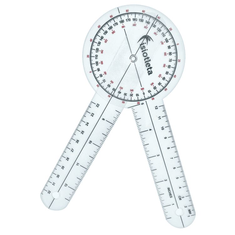 Goniometro Fisioterapia Accesorio Medicion 360 Grados Plastico Calidad Premium
