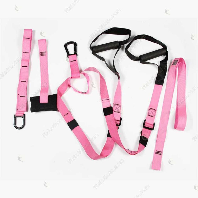 Paquete de correas de suspensión para fitness Fisiotleta, rosa