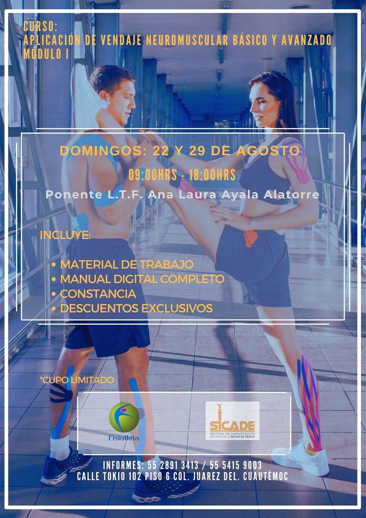 Curso Aplicación Vendaje Neuromuscular Básico y Avanzado - Módulo I