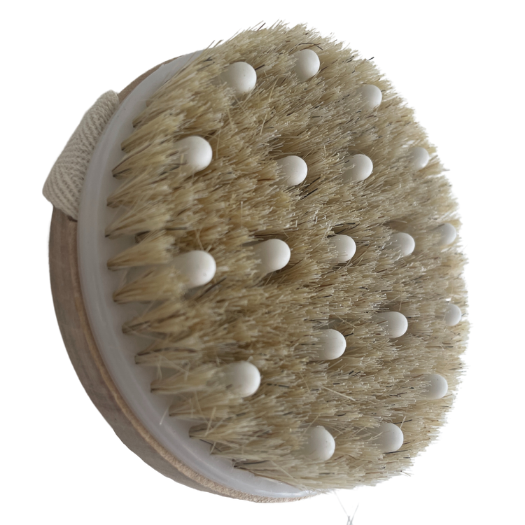 Cepillo de Madera y Bambu para Masaje Celulitis con Agarradera Body Face