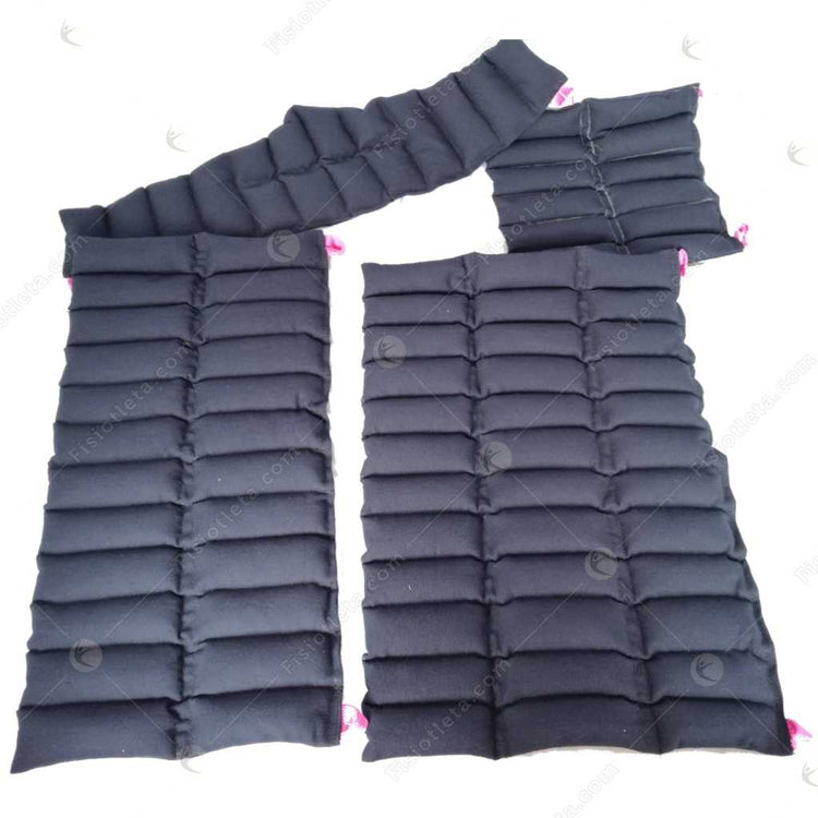 Set de 4 Compresas de Semilla Fisiotleta color gris oscuro