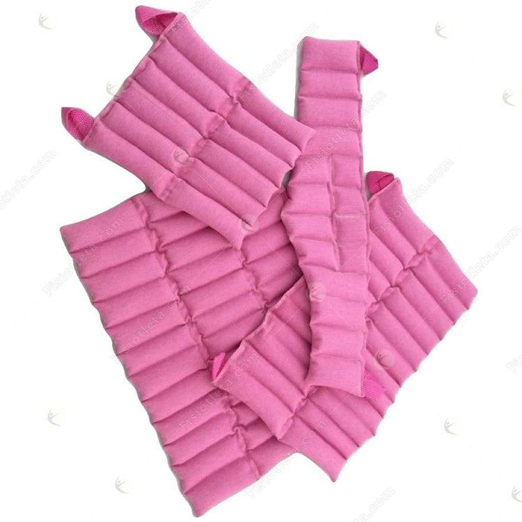 Set de 4 Compresas de Semilla Fisiotleta color rosa