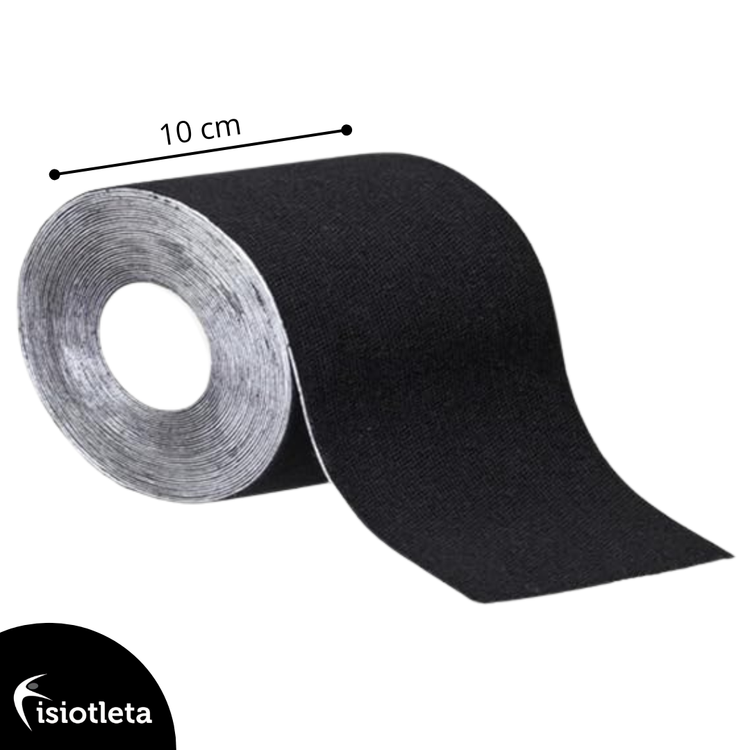 Cinta Turf Deportiva Extra Ancha para Fútbol Vendaje Impermeable Ultra Adhesivo para Brazo y Tobillo Protección en Césped Blanco y Negro
