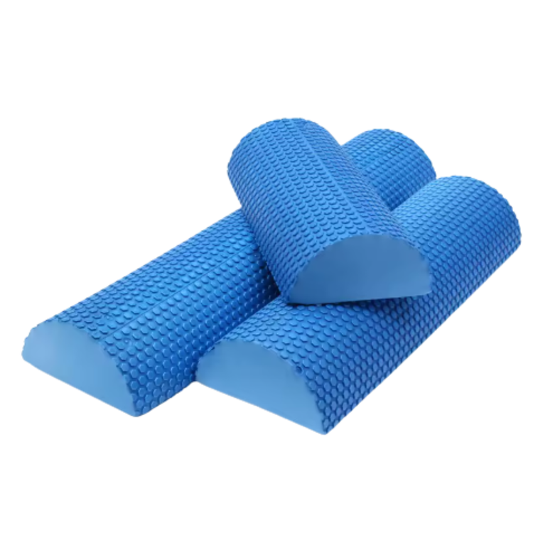 Rodillo Medio Cilindro EVA 60 cm Medio Cilindro Tronco Propioceptivo Yoga, Pilates y Liberación Miofascial