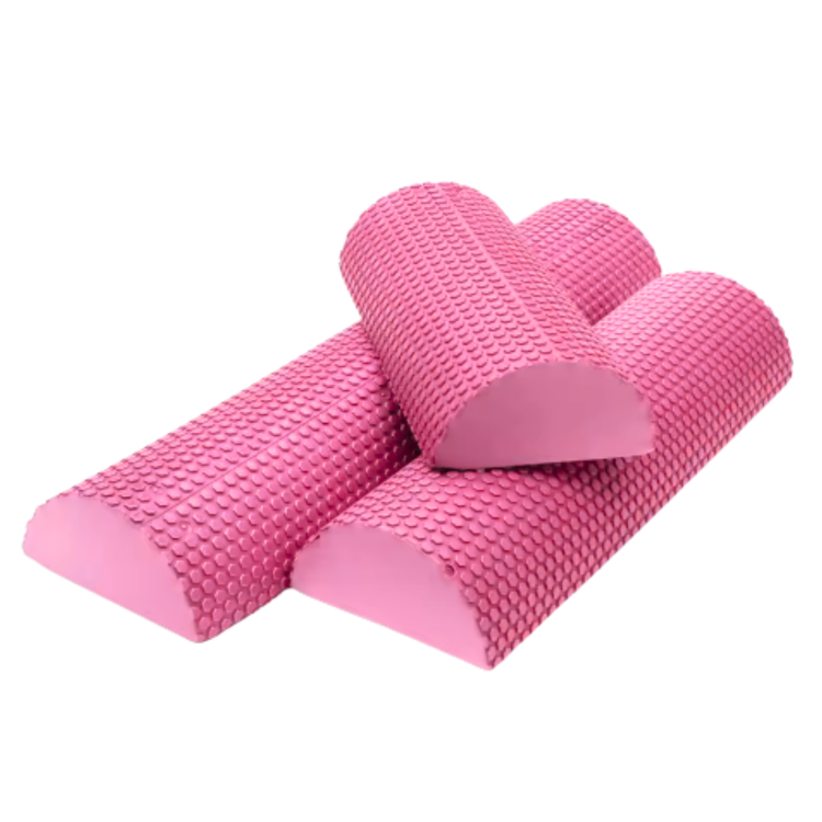 Rodillo Medio Cilindro EVA 60 cm Medio Cilindro Tronco Propioceptivo Yoga, Pilates y Liberación Miofascial