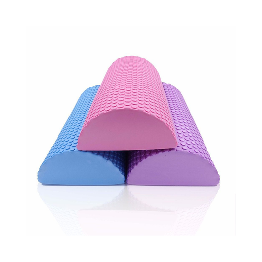Rodillo de Masaje Medio Cilindro EVA 30 cm Medio Cilindro Tronco Propioceptivo Yoga, Pilates y Liberación Miofascial