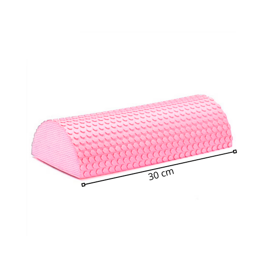 Rodillo de Masaje Medio Cilindro EVA 30 cm Medio Cilindro Tronco Propioceptivo Yoga, Pilates y Liberación Miofascial