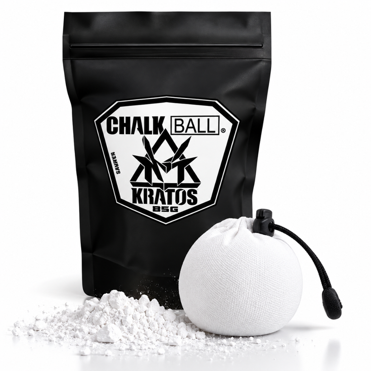 Magnesia Deportiva en Cojín KRATOS Chalk Ball 85 g para CrossFit, Escalada, Gimnasia y Levantamiento de Pesas