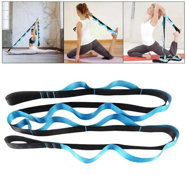 Banda de Estiramiento con Niveles – Cinta de Yoga / Yoga Strap Segmentada