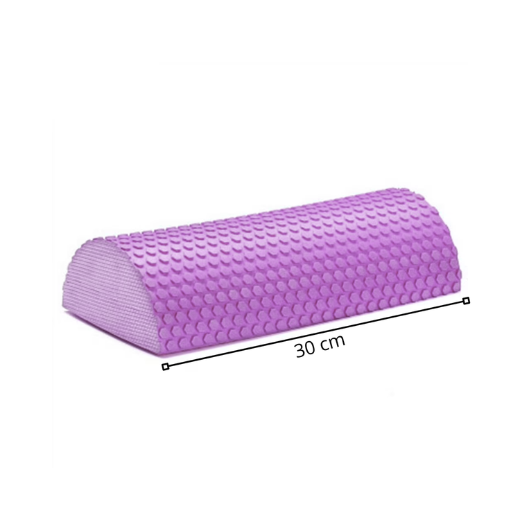 Rodillo de Masaje Medio Cilindro EVA 30 cm Medio Cilindro Tronco Propioceptivo Yoga, Pilates y Liberación Miofascial