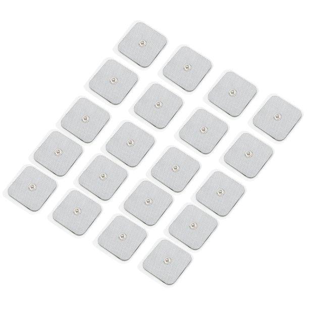 Kit de 10 Electrodos de Botón 5 x5 para Electroestimulación TENS/EMS Rehabilitación y Alivio del Dolor