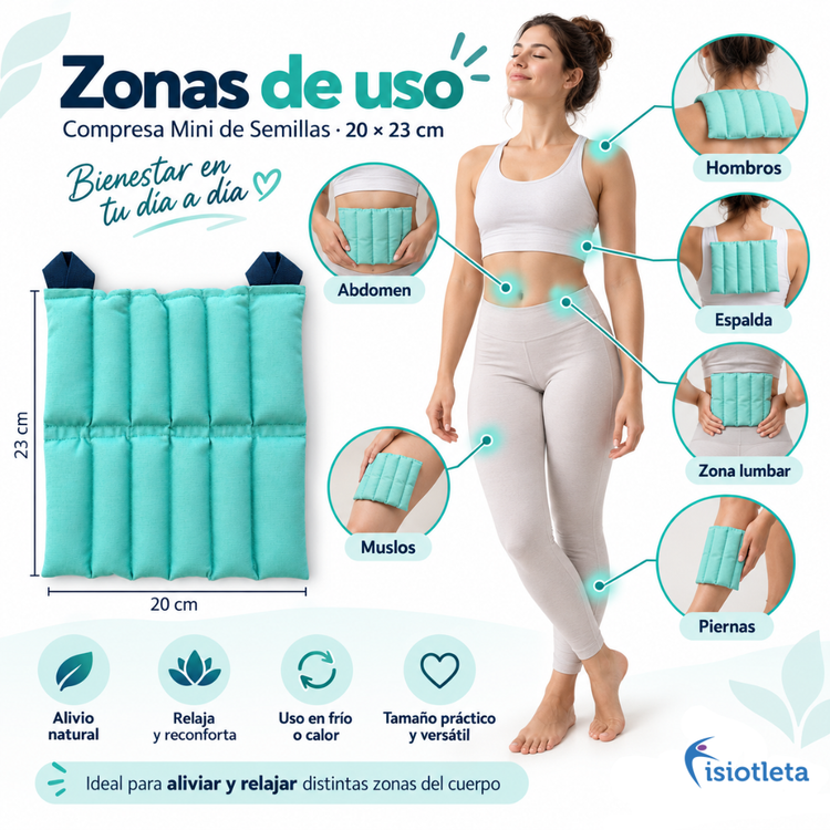 Compresa de Semilla Mini para Frío y Calor