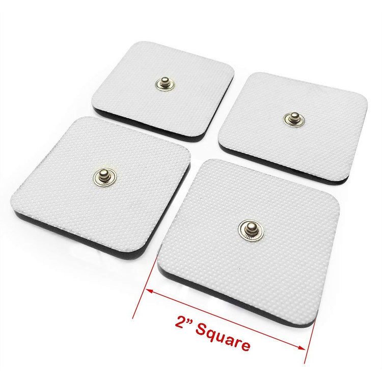 Par de Electrodos 5x5 de Botón para Electroestimulación TENS/EMS Fisioterapia Uso terapéutico