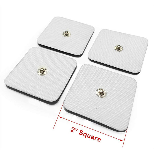 Kit de 10 Electrodos de Botón 5 x5 para Electroestimulación TENS/EMS Rehabilitación y Alivio del Dolor