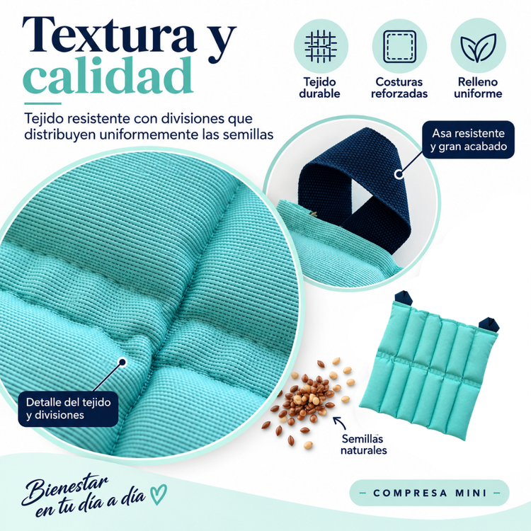 Compresa de Semilla Mini para Frío y Calor