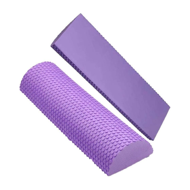 Rodillo de Masaje EVA 45 cm Medio Cilindro Tronco Propioceptivo Yoga, Pilates y Liberación Miofascial
