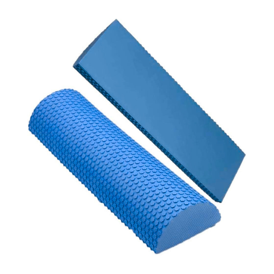 Rodillo de Masaje EVA 45 cm Medio Cilindro Tronco Propioceptivo Yoga, Pilates y Liberación Miofascial