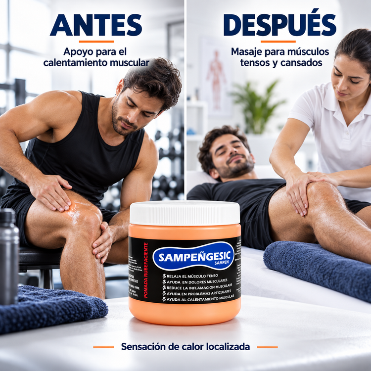 Sampeñgesic Pomada Caliente Tipo Cramer De 125gr 250gr y 500gr