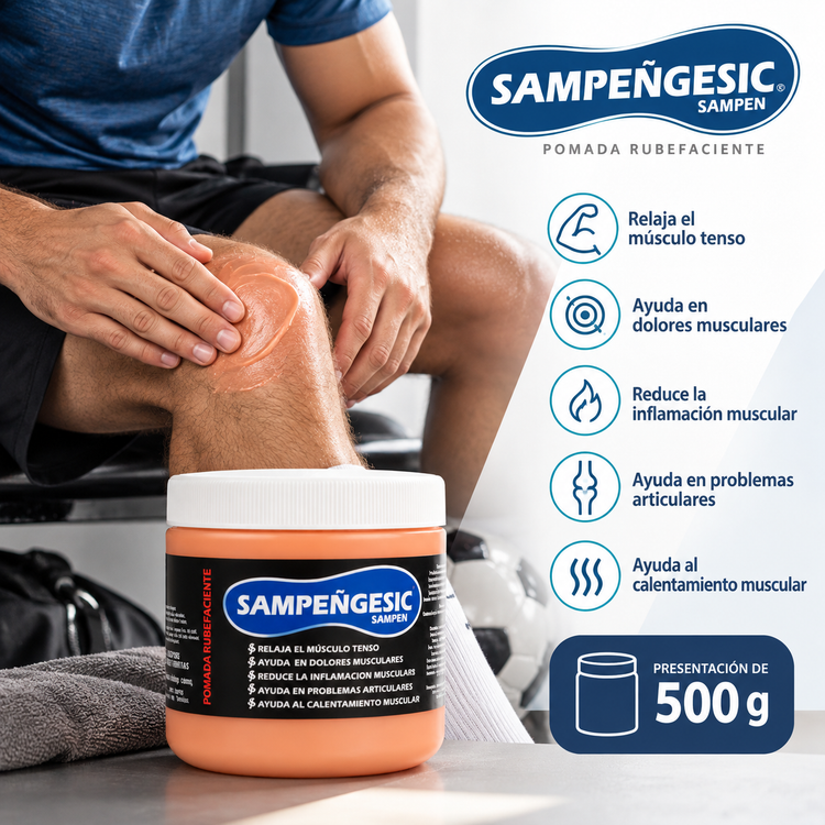 Sampeñgesic Pomada Caliente Tipo Cramer De 125gr 250gr y 500gr