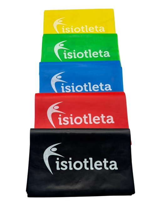 Bandas Elasticas Abiertas 5 Resistencias Ligas para Fisioterapia Ejercicios Pilates