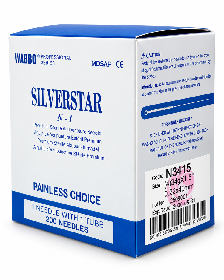 Agujas Silverstar para Acupuntura y Punción Seca Caja con 200 Agujas